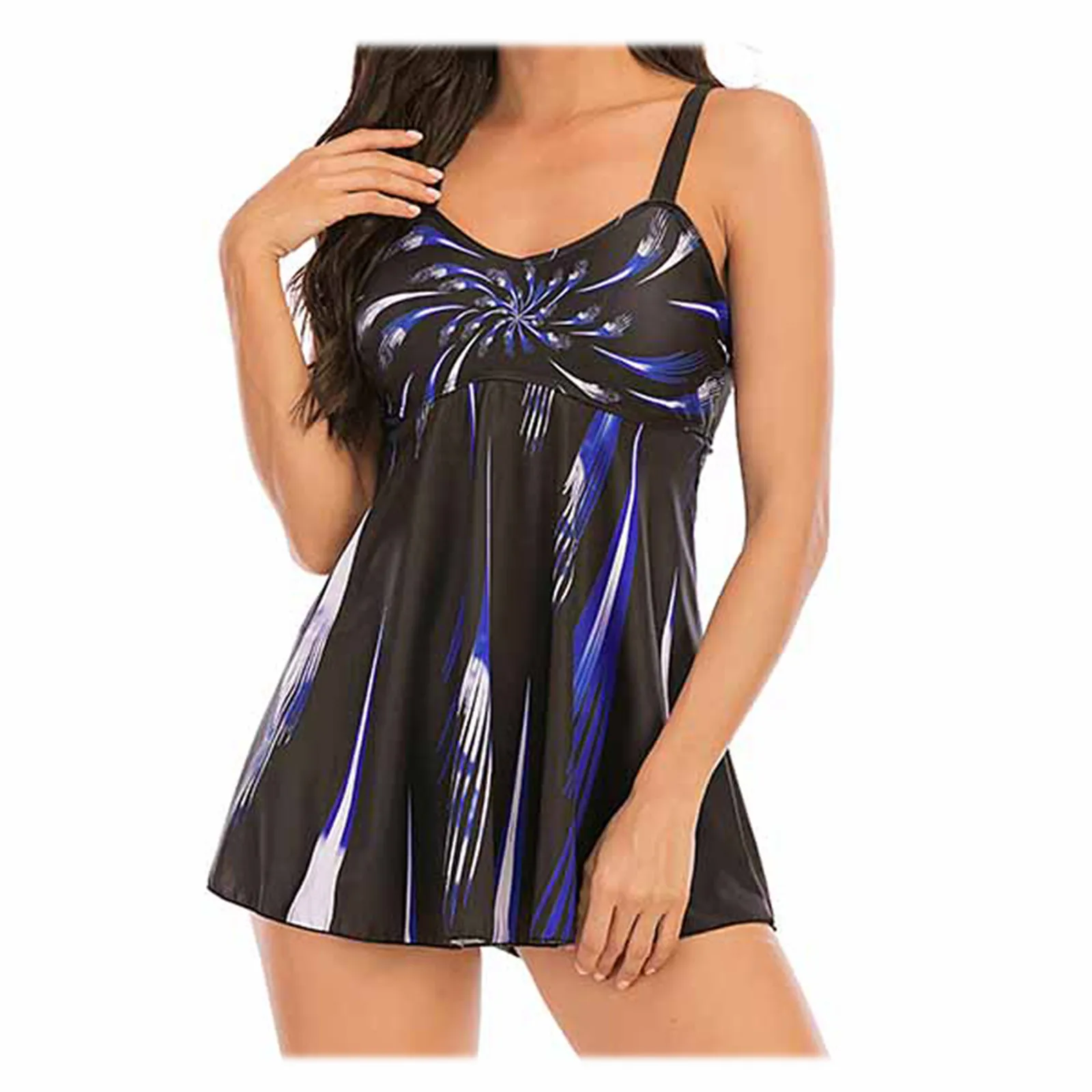 

Swimwear Women Top Ropa Mujer Tankini Large Digital Print Hot Spring Beach Resort Split Maillot De Bain Femme Biquinis Feminino