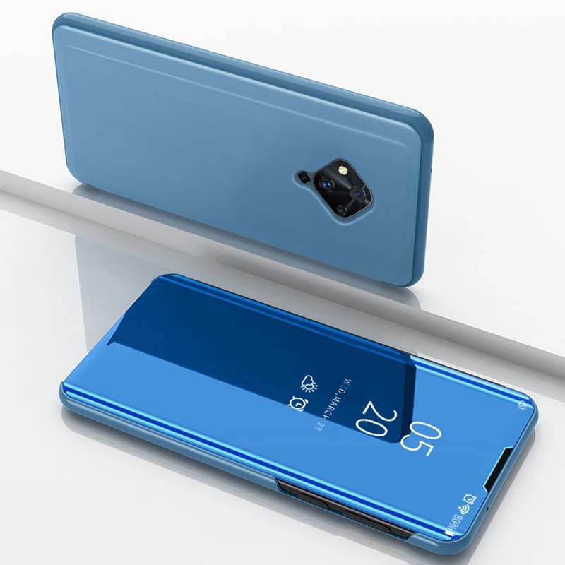 ДЛЯ Vivo V17 чехол Clear Smart View кожаный 360 с флип-стойкой ЧЕХОЛ V 17 Pro Neo Y19 S5 S1 Fundas