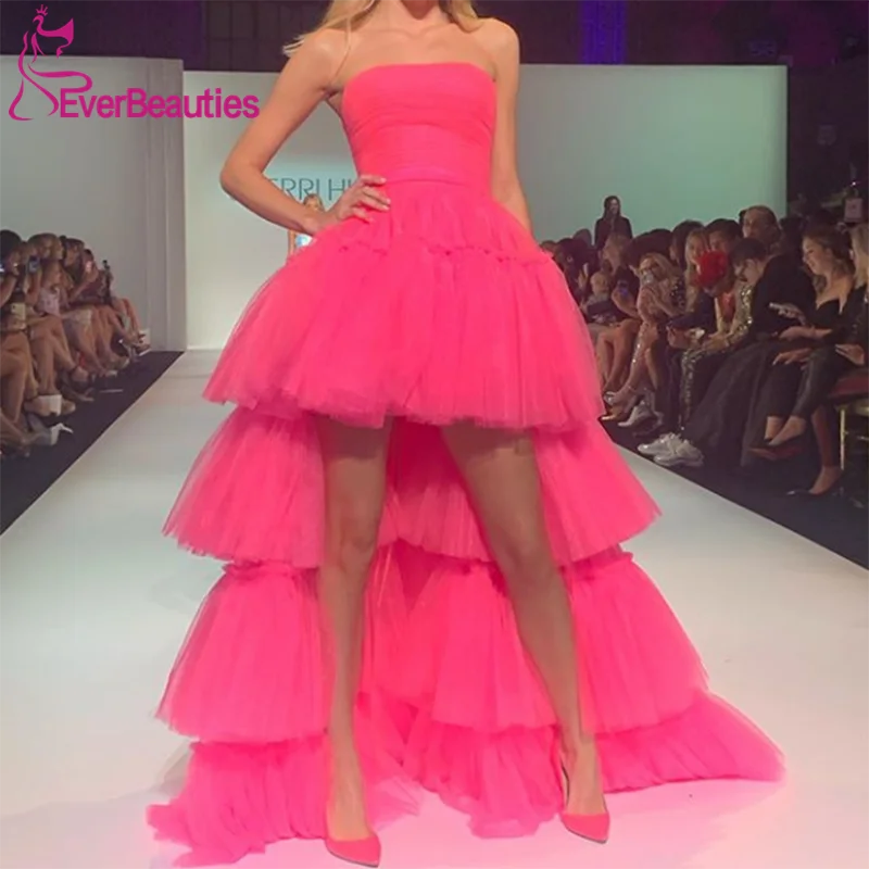 Платья выпускного вечера 2020 года платья из тюля для вечеринок короткое спереди и