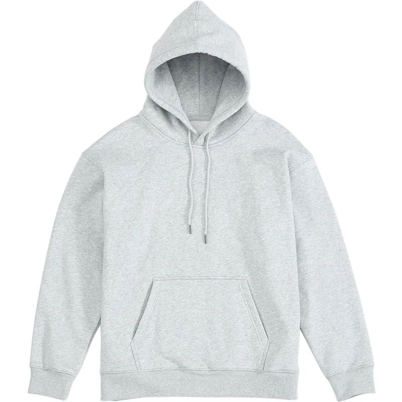 

2021 Spring Winter New Hooded Hoodies Men thick 360g fabric solid basic sweatshirts quality jogger texture pullovers