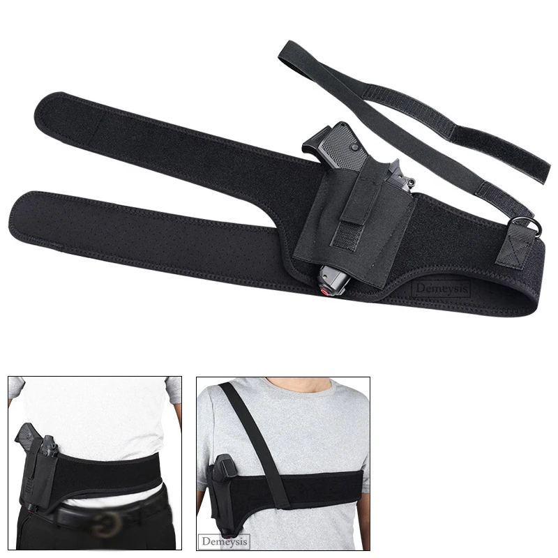 

Tactical Gun Holster Underarm Hidden Shoulder Pistol Holsters Handgun Carry Pouch for Glock 17 19 26 42 43, 1911, M&P Right Hand