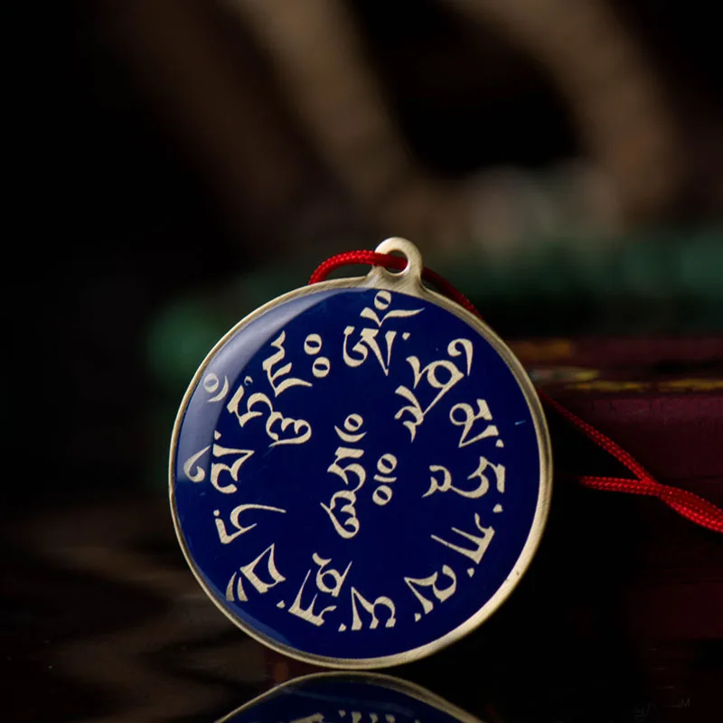 Подвеска из двух предметов искусственная медная подвеска с тибетским