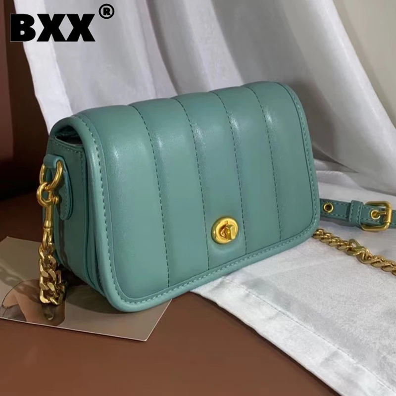 

[BXX] Woman New Causal Chains Quality PU Leather Personality All-match Mini Crossbody Shoulder Bag Fashion Tide 2021 GF0734