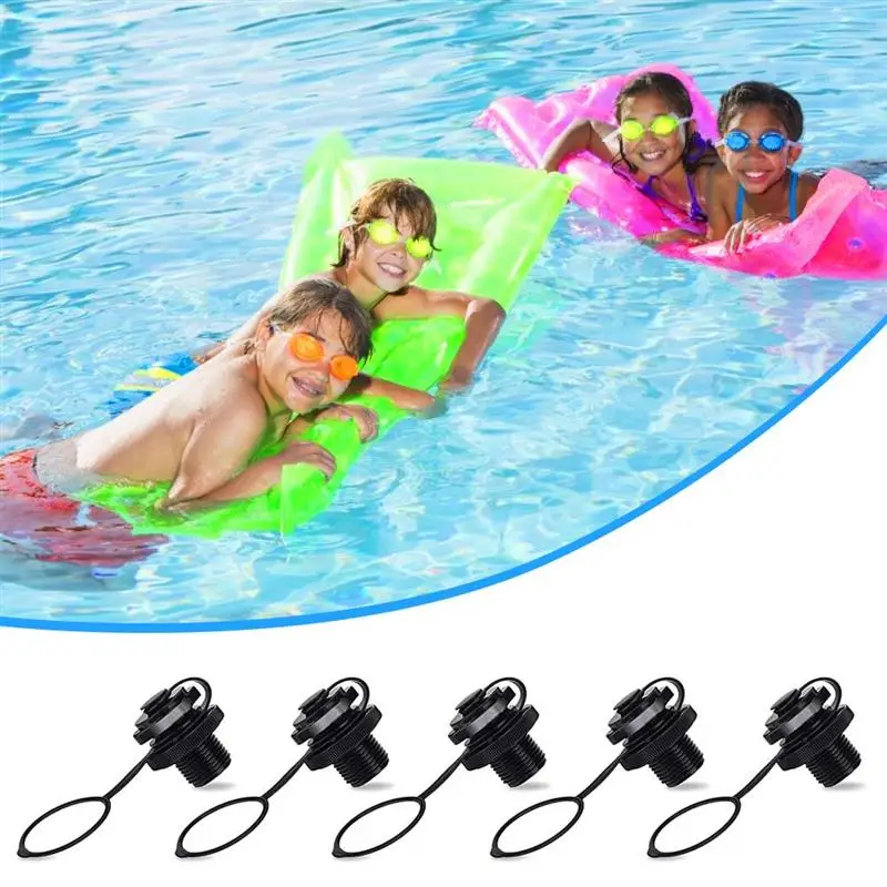 

5pcs Inflatable Boat Air Valve Screw Inflatable Valve Kayak Nut Plug Spiral Air Plugs Replacement for Fishing Boat