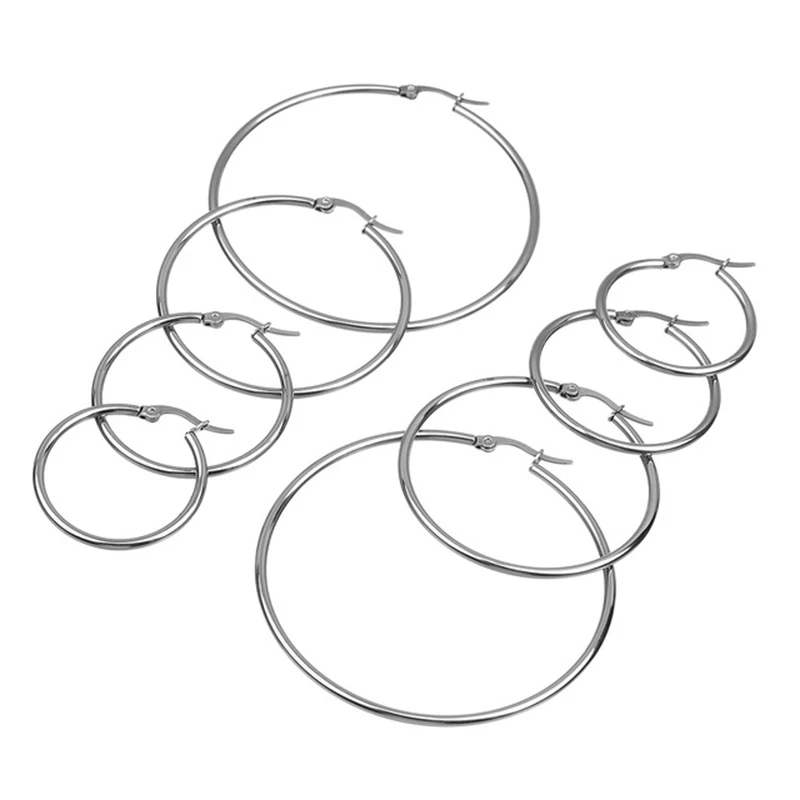 2 шт./компл. серьга Кольцо из нержавеющей стали серьги для Для женщин Женский DIY