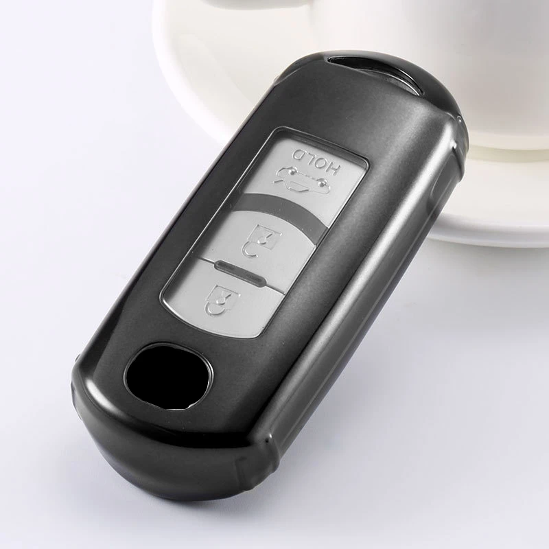 Новый мягкий TPU чехол для автомобиля дистанционного ключа с полным покрытием Mazda 2