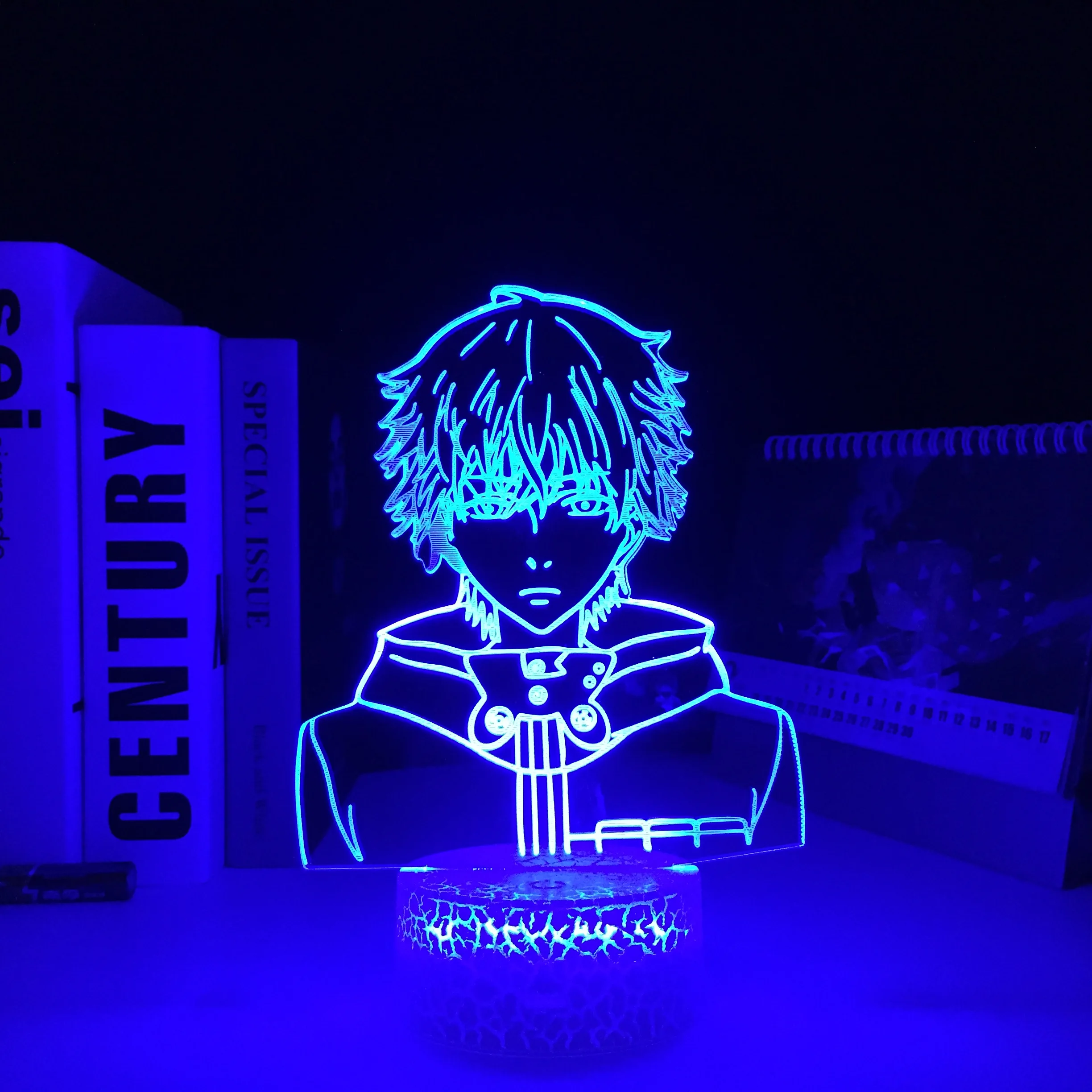 

Ken Kaneki 3D White Base Lamp for Cool Birthday Gift Bedroom Decor Nightlight Acrylic LED Night Light Anime Tokyo Ghoul