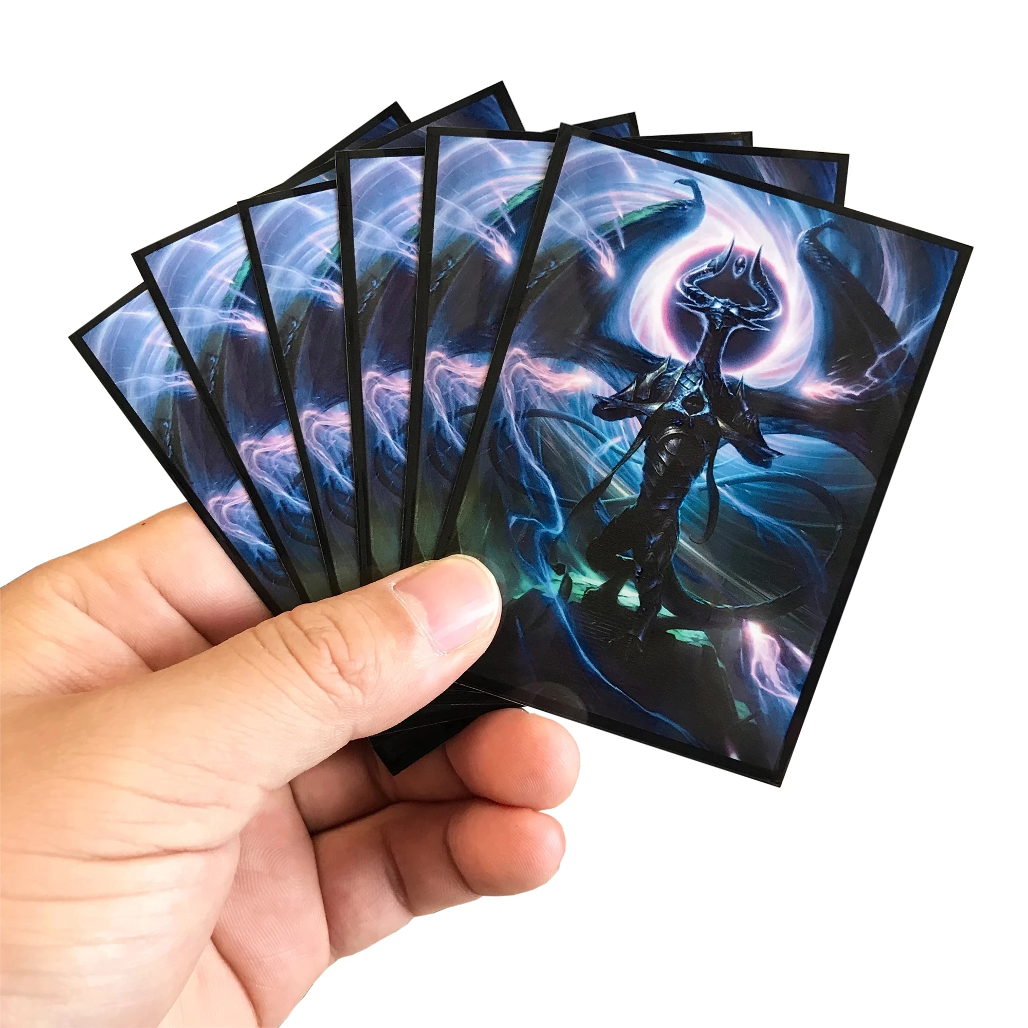 

120PCS/BAG High Quality TCG Card Sleeves MGT Nicol Bolas Cards Sleeves Protector Color Sleeves Cover Pkm/TCG/MGT CARDS 66x91mm