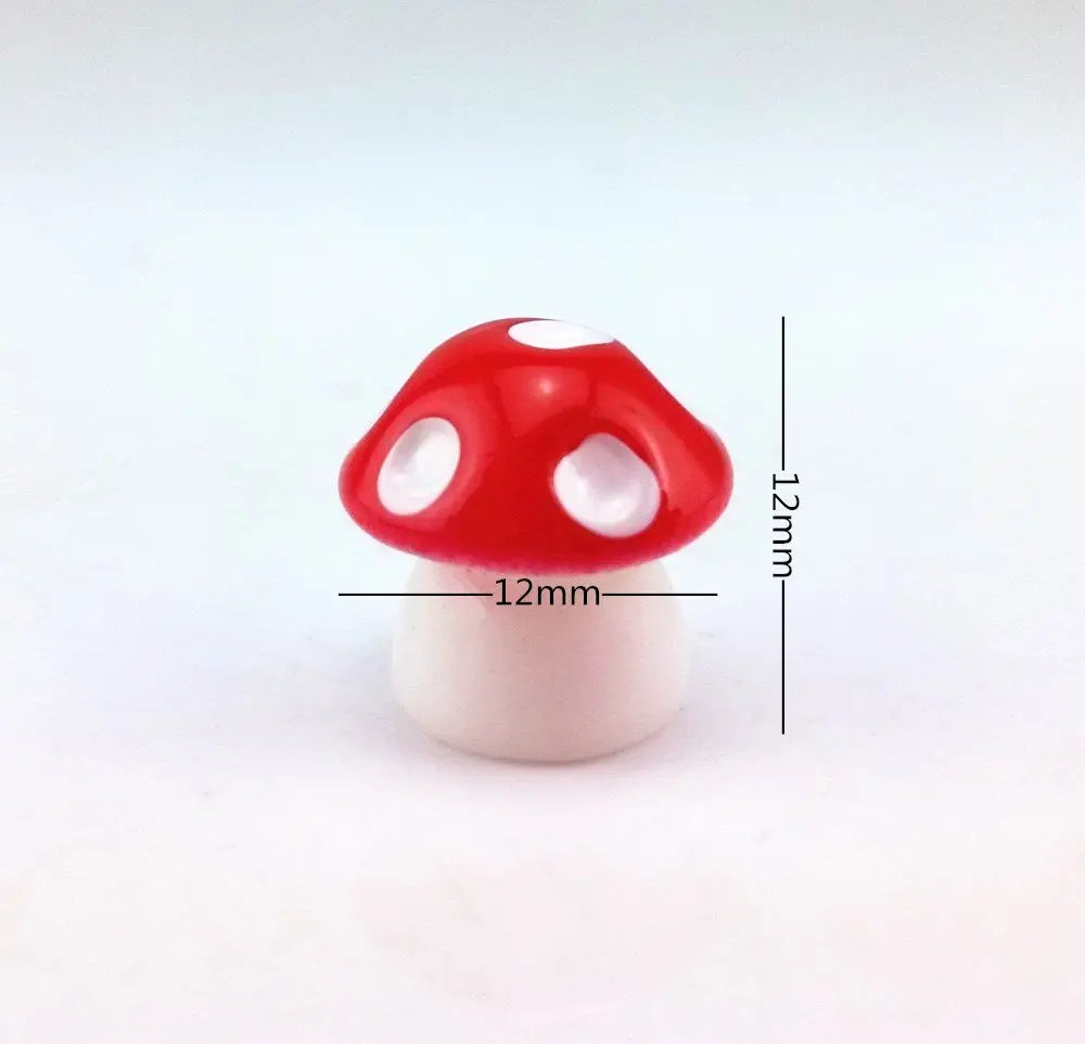 12 штук украшения для кукольного домика сказочный сад красочные маленькие грибы