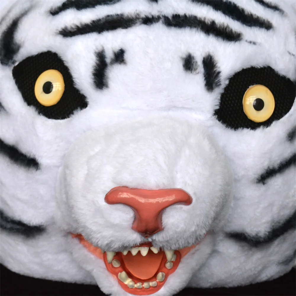 Хэллоуин чистая красный тигр мультфильм кукла голова набор деятельности