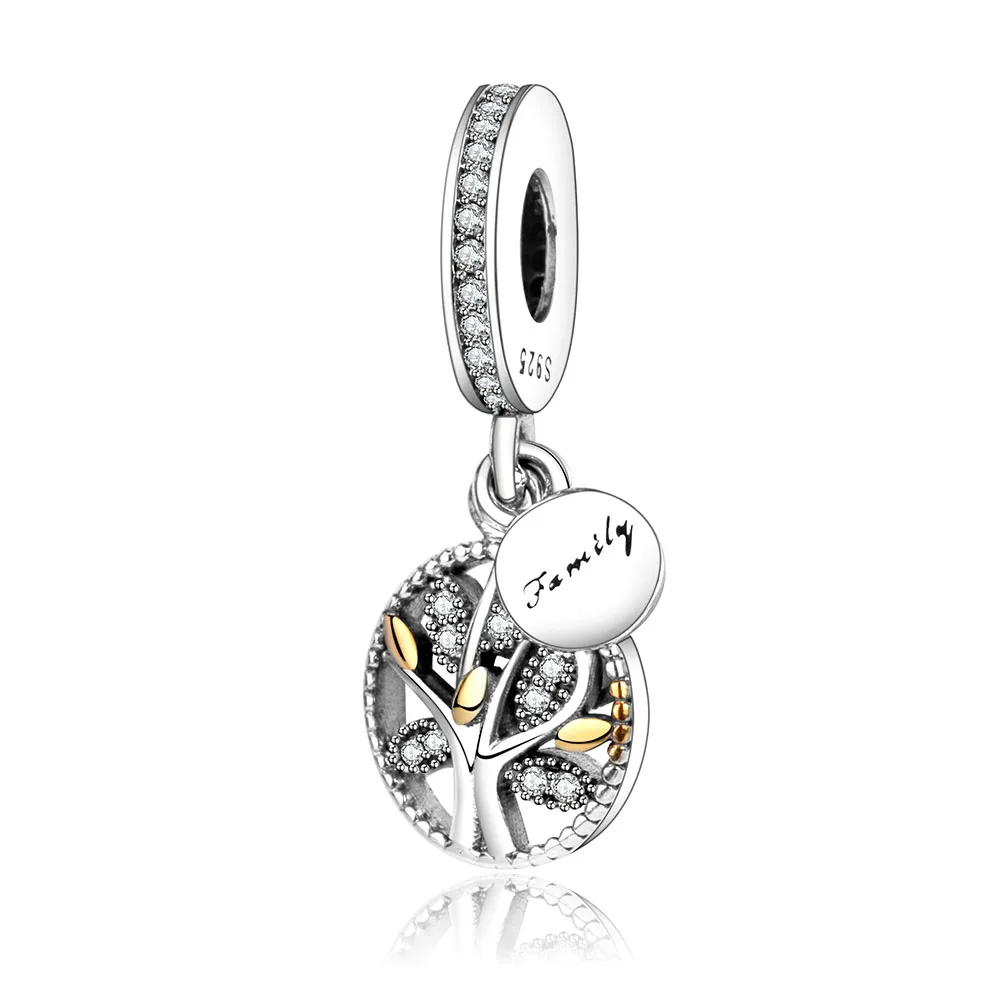 Женский светящийся цветочный ажурный браслет подвеска|pandora charm bracelet|silver beads925 sterling