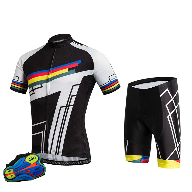 

Cycling Jersey 2021 Raudax Men's Cycling Clothing MTB Bicycle Clothing Bike Wear Tight-fitting Clothes Ropa Strap Suit