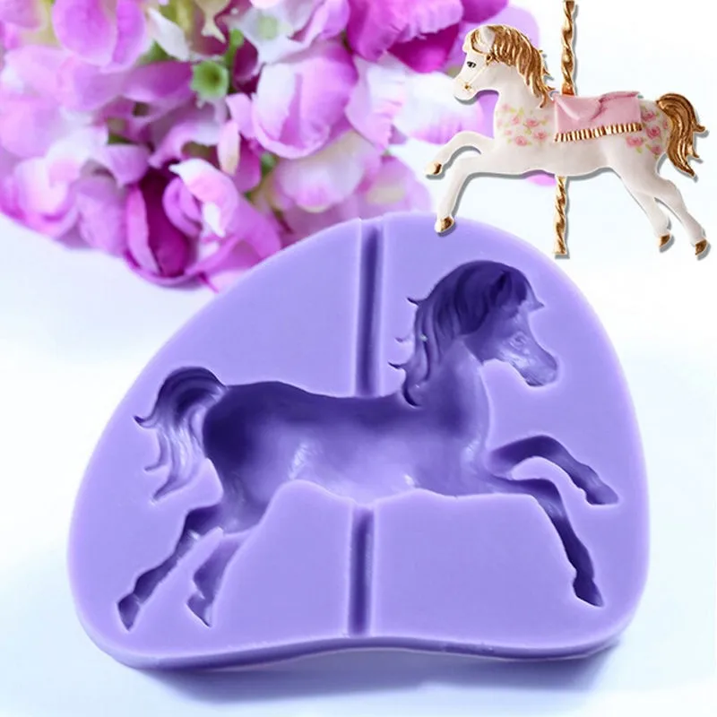 Diy карусель силиконовые формы Кухня смола для выпечки инструмент торта помадные