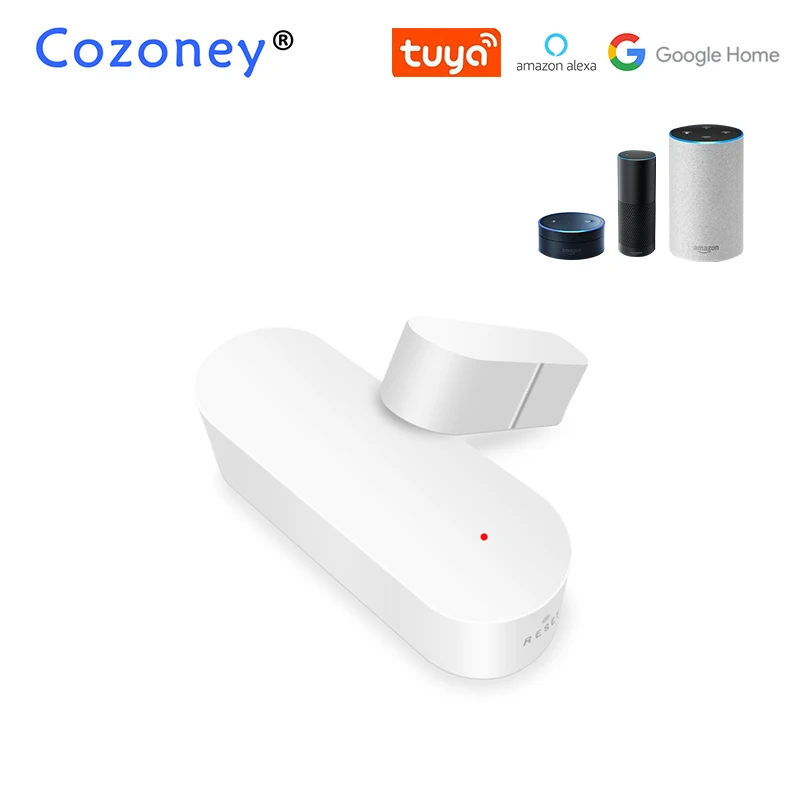 Tuya умный Wi Fi датчик двери и окна магнитный контактный детектор домашняя система