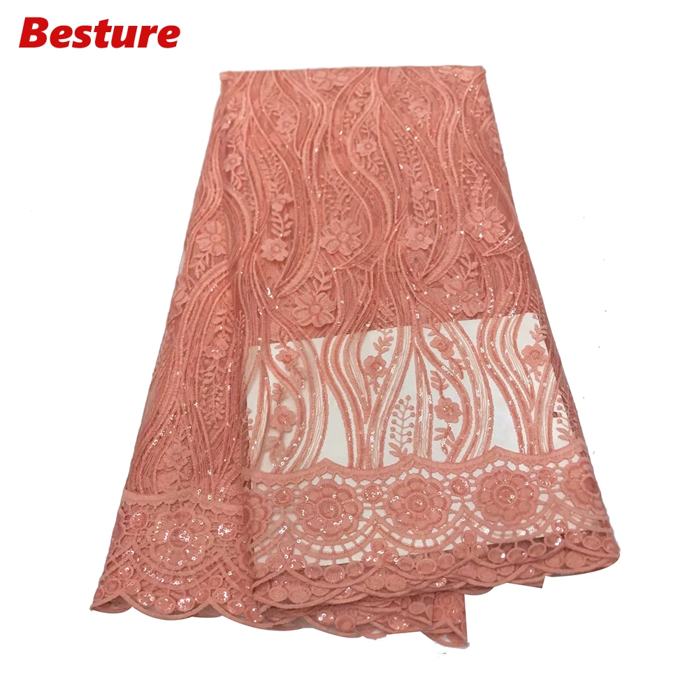 Последний королевский синий тюль кружевная ткань высокого качества Европейская