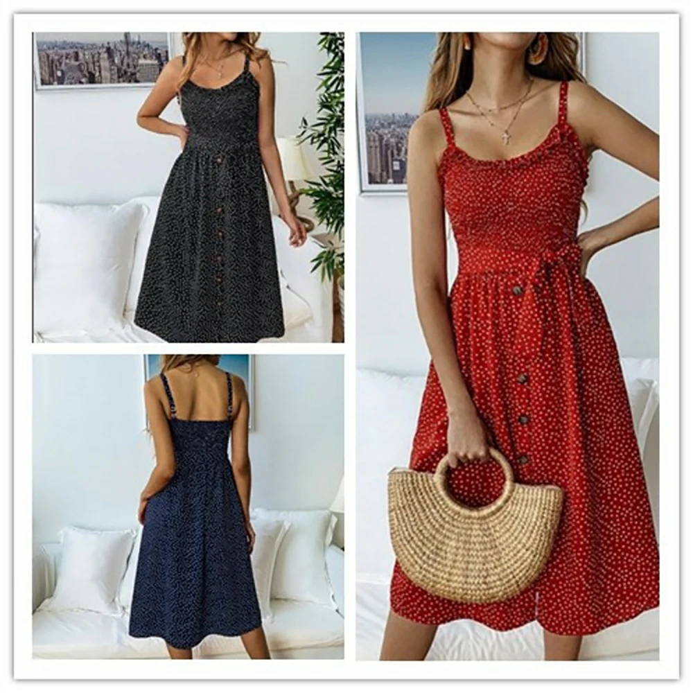 

Женское платье на пуговицах с рюшами