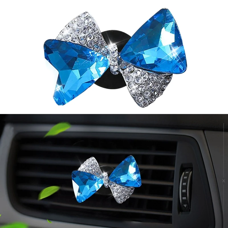 Automotive Air Outlet Fragrance Clip Freshener Holder Crystal Bow Interior Trims K0AF | Автомобили и мотоциклы
