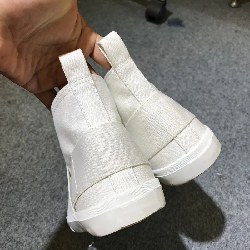 Кроссовки мужские из Вулканизированной Ткани с высоким верхом в стиле ретро