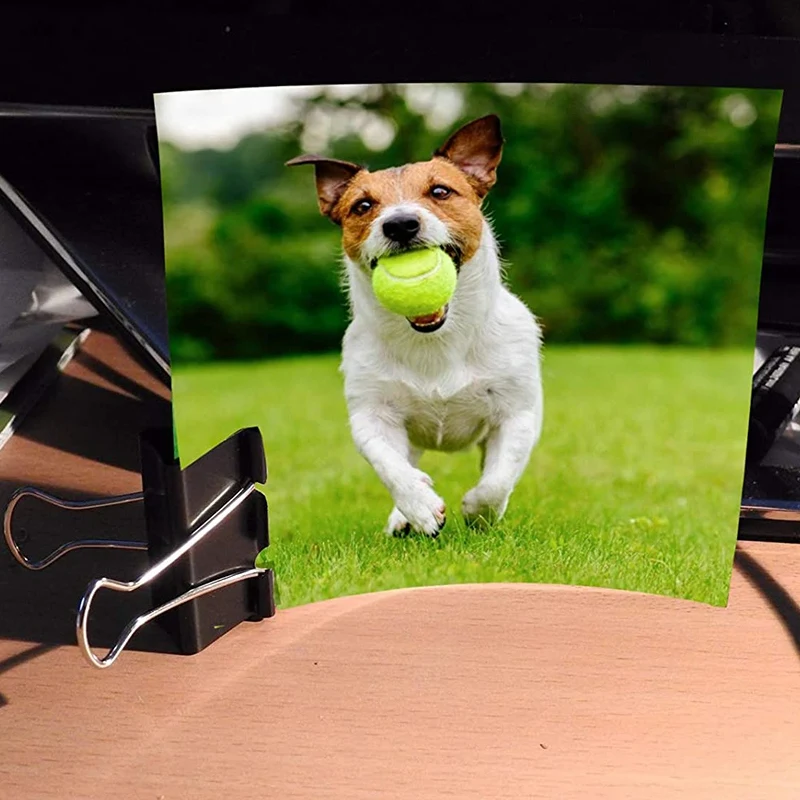 Foldback скрепки для бумаги металлический Биндер зажимы универсальные средний