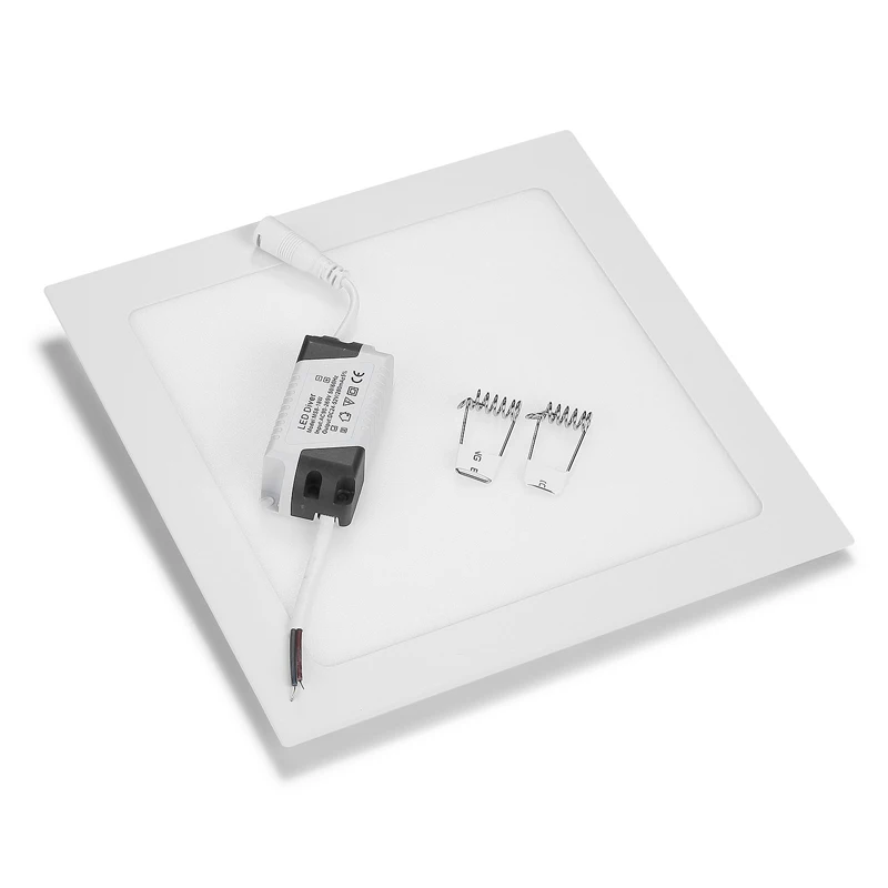 Ультратонкая квадратная светодиодная панельная лампа встраиваемый Светильник