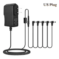 9v guitar multiple effect pedal power supply adapter plug with 5 ways daisy chain cable 2m cord daisy chain noise isolation