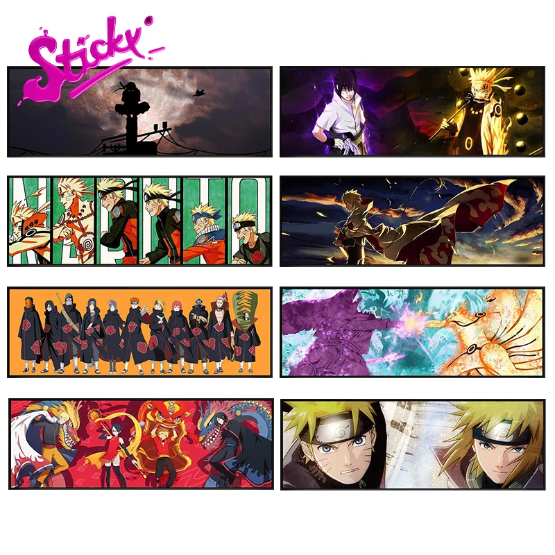 

STICKY Anime Kakashi Sasuke Poster Sticker Decal Waterproof Sunscreen Accessories for Laptop Helmet Trunk Wall Stickers