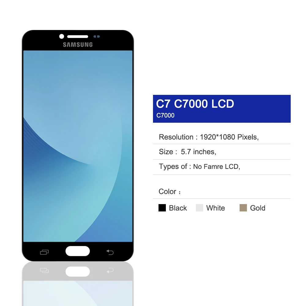 5 7 дюйма Оригинальный ЖК-дисплей C7000 для SAMSUNG Galaxy C7 сенсорный экран дигитайзер
