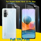 Защитная пленка для Xiaomi Redmi Note 10 Pro Max 10S (не стекло), мягкая, прозрачная