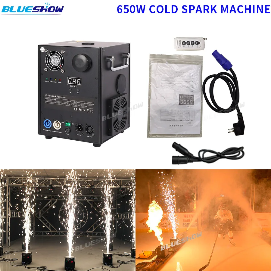 JML 650W Spark Firework Machine DJ Stage Effect Cold Machine Lighting 4pcs Pack 