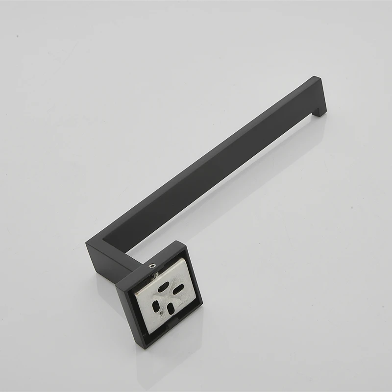 Набор аксессуаров для ванной комнаты черный набор из нержавеющей стали полка