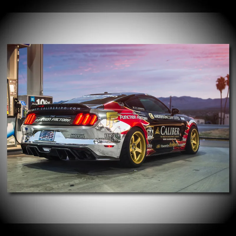 Картины на холсте гоночный автомобиль Mustang Настройка классический Современная