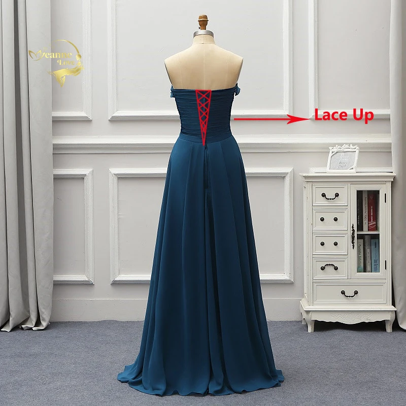 Пляж свадебное платье сексуальное шифоновое цвета морской волны для подружек