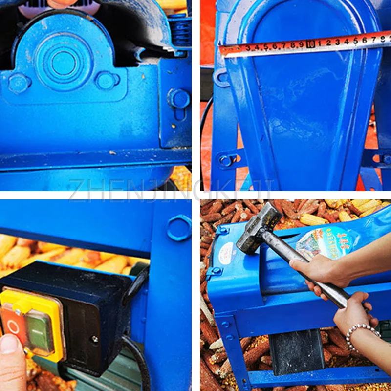 

Corn Thresher Home Small 220V/2.2KW Electric Baogu Peeled Corn Kernels Fully Automatic Threshing Equipment Agricultural Tools