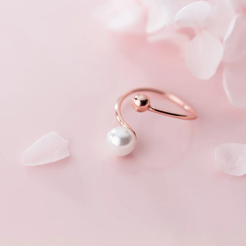 Женские жемчужные бусины из 100% серебра 925 пробы с синтетическим жемчугом для