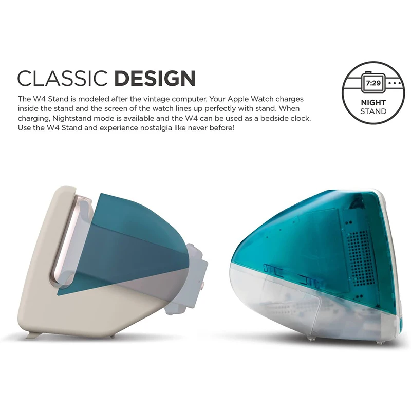 

Rero Computer Style Charger Dock Charging Stand for Apple Watch IWatch Series 5/4/3/2/1, Support Night Stand Mode