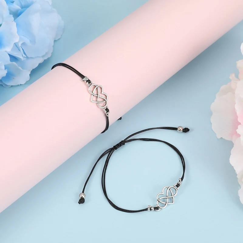 

Best Friends Couples Bracelets Set For Women Girl Men Infinite Love Heart Turtle Compass Bracelet 2pcs/set Wish Jewelry