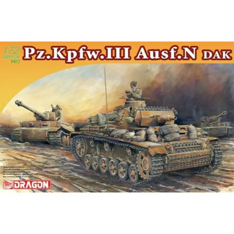 

Набор моделей DRAGON 7386 1/72 Pz.Kpfw.III Ausf.N DAK - Scale