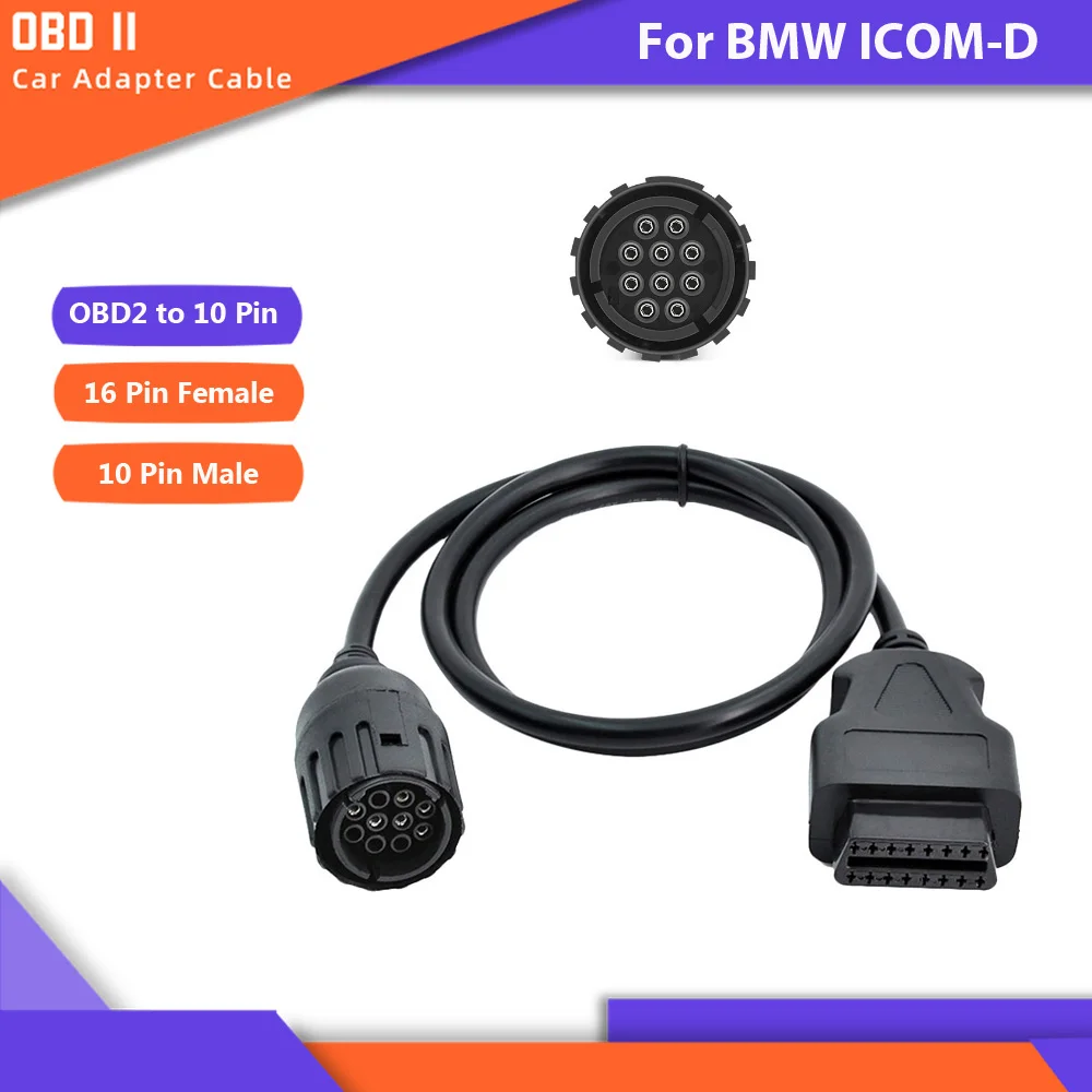 ICOM D кабель для мотоциклы BMW Диагностика мотоциклов 10 пин to OBD 16 Pin адаптер| |