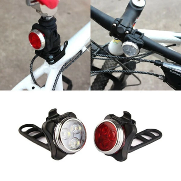 

Hot Rechargeable USB LED Bright Bicycle Warning Light Waterproof for Cycling Outdoor MVI-ing