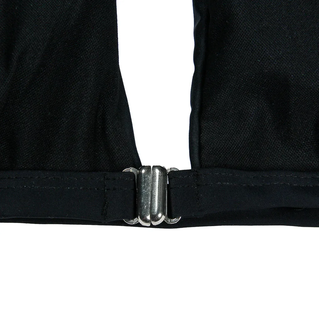 Новинка 2020 женский купальный костюм бикини с вырезом на шее комплект нижнего