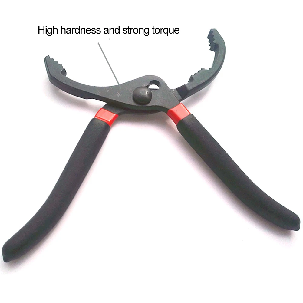 

10 Inch Pliers Non Slip Car Repair Multifunction Adjustable Adjustable Durable Oil Filter Wrench Replacement Black 50-100mm