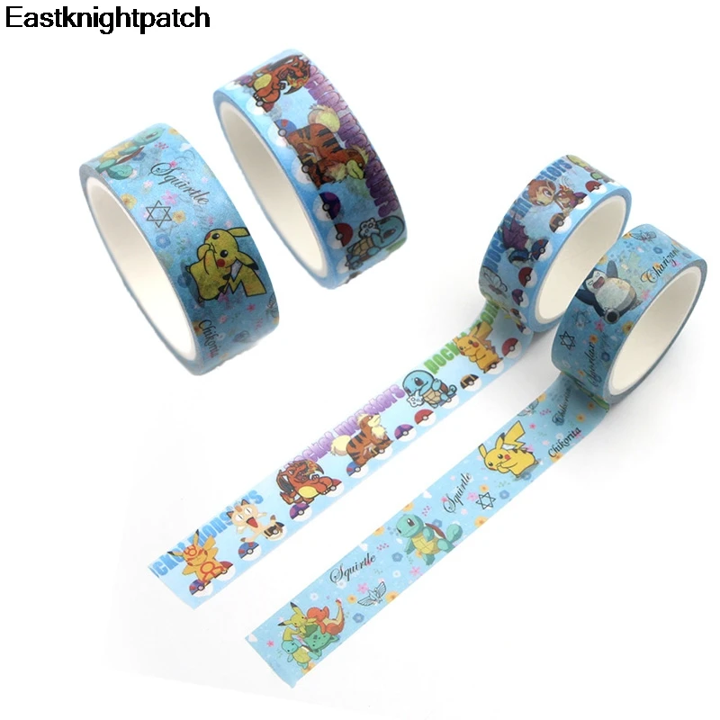 Pocket Monster kawaii мультфильм DIY Скрапбукинг липкая клейкая бумага Васи маскирующая лента печатные узоры наклейки E0615