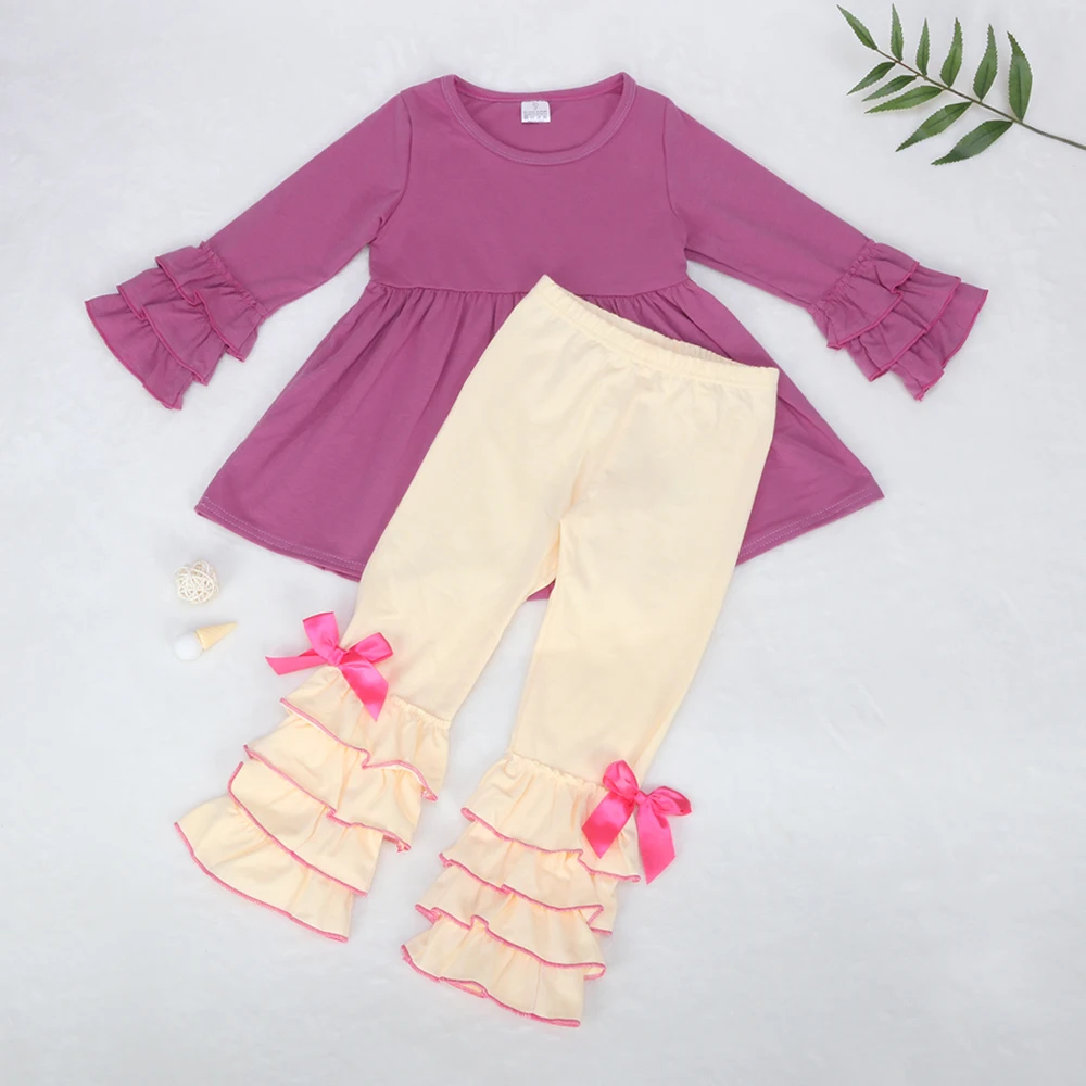 Оптовая цена одежда для малышей подарки хлопковое платье с оборками маленьких