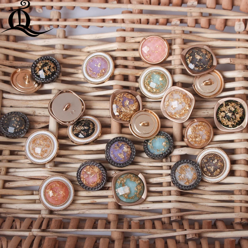 1 шт. высококачественные роскошные металлические пуговицы украсят шитье