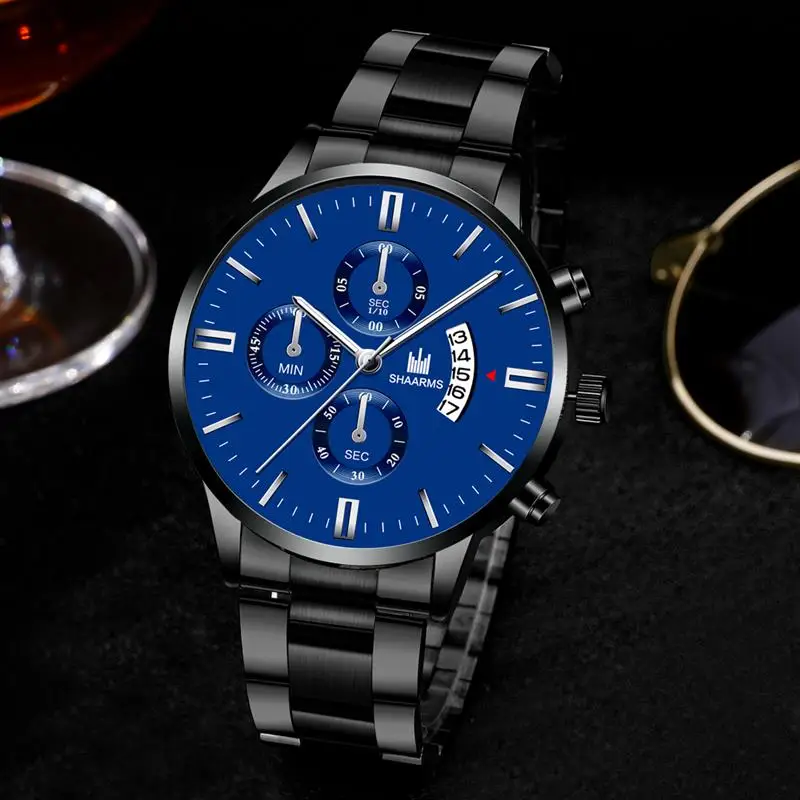 2019 роскошные золотые часы из нержавеющей стали аналоговые кварцевые наручные