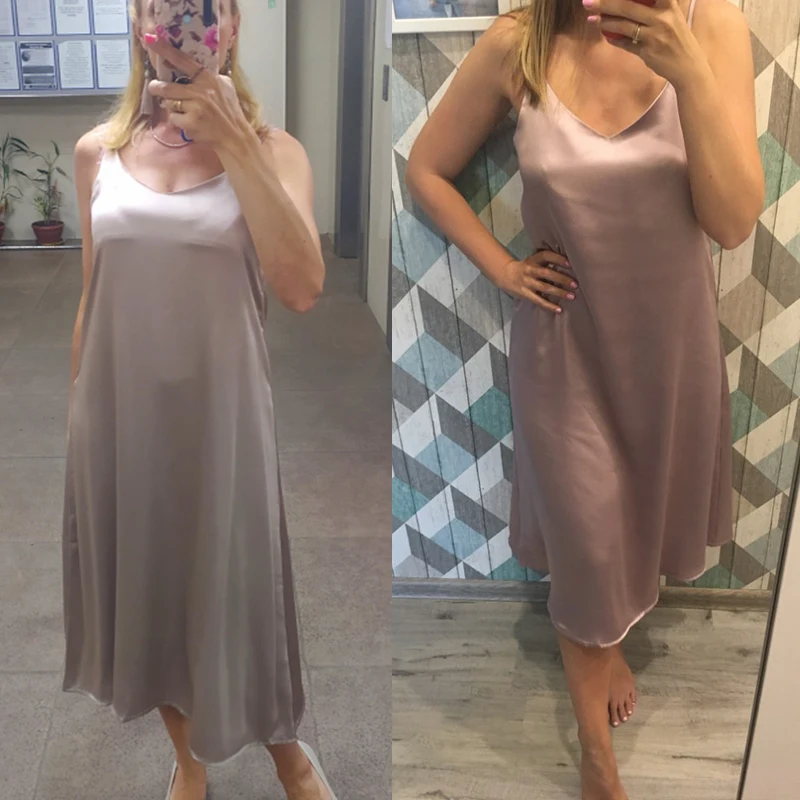 Ночная сорочка размера плюс шелковая ночная рубашка короткая одежда для сна