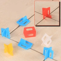 100pcs plastic tile spacer 1mm 2mm reusable t shape slotted cross ceramic wall tiling flooring laying leveling system locator