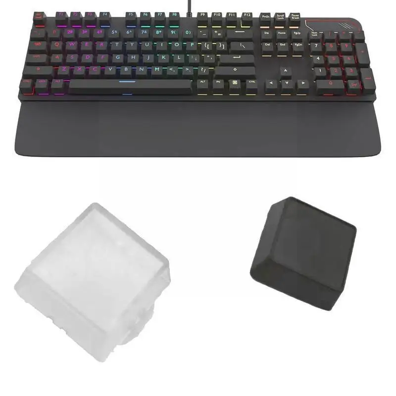 

1pcs Transparent Black Keycaps Double-layer Keycaps Switch Custom Paper Removable Keycap Relegendable Mx C H0c1