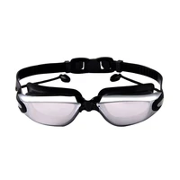 high quality best selling adult children waterproof swimming goggles anti fog plating myopia swimming glasses