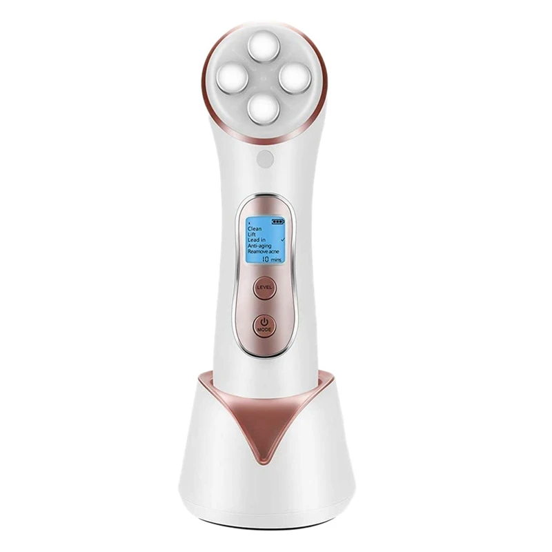 

EMS Facial Massager LED Phototherapy Machine Deep Cleansing Facial Massager Anti-Wrinkle RF Heating Beauty Spa Equipment
